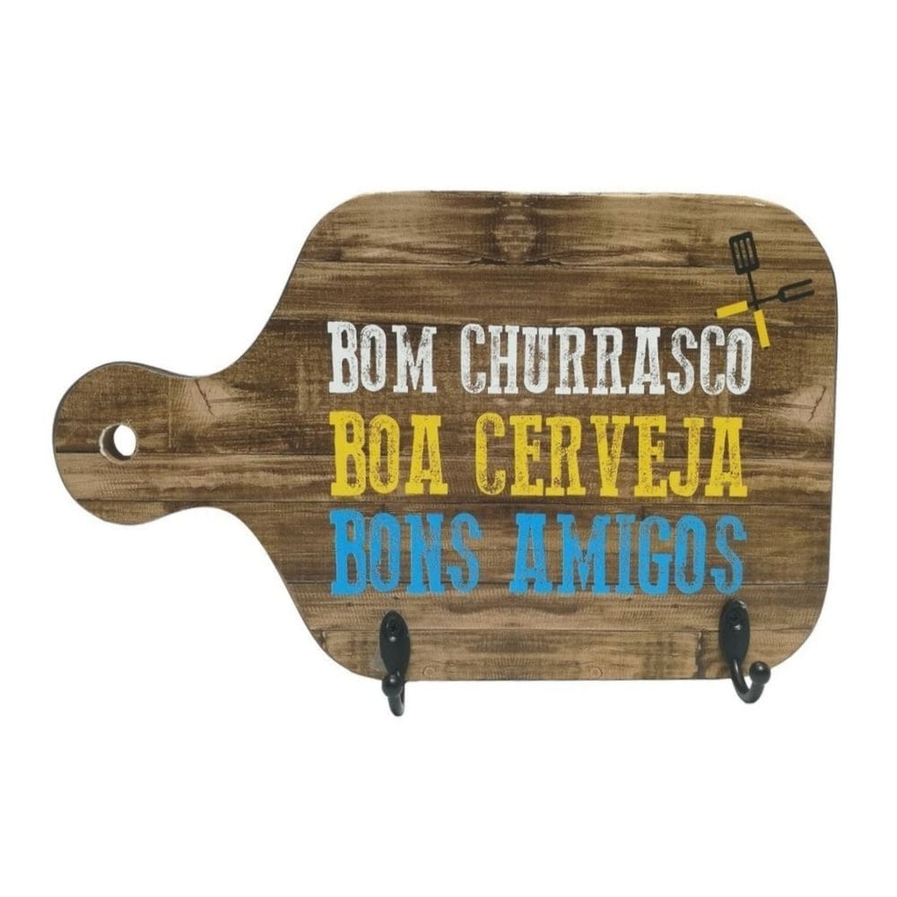Porta Chaves Boas Crevejas Com 2 Ganchos