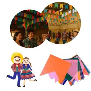 200 Metros De Bandeirinhas Para Festa Junina Papel