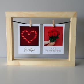 Porta Foto Namorados Polaroid Te Amo Decoração Varal Enfeite