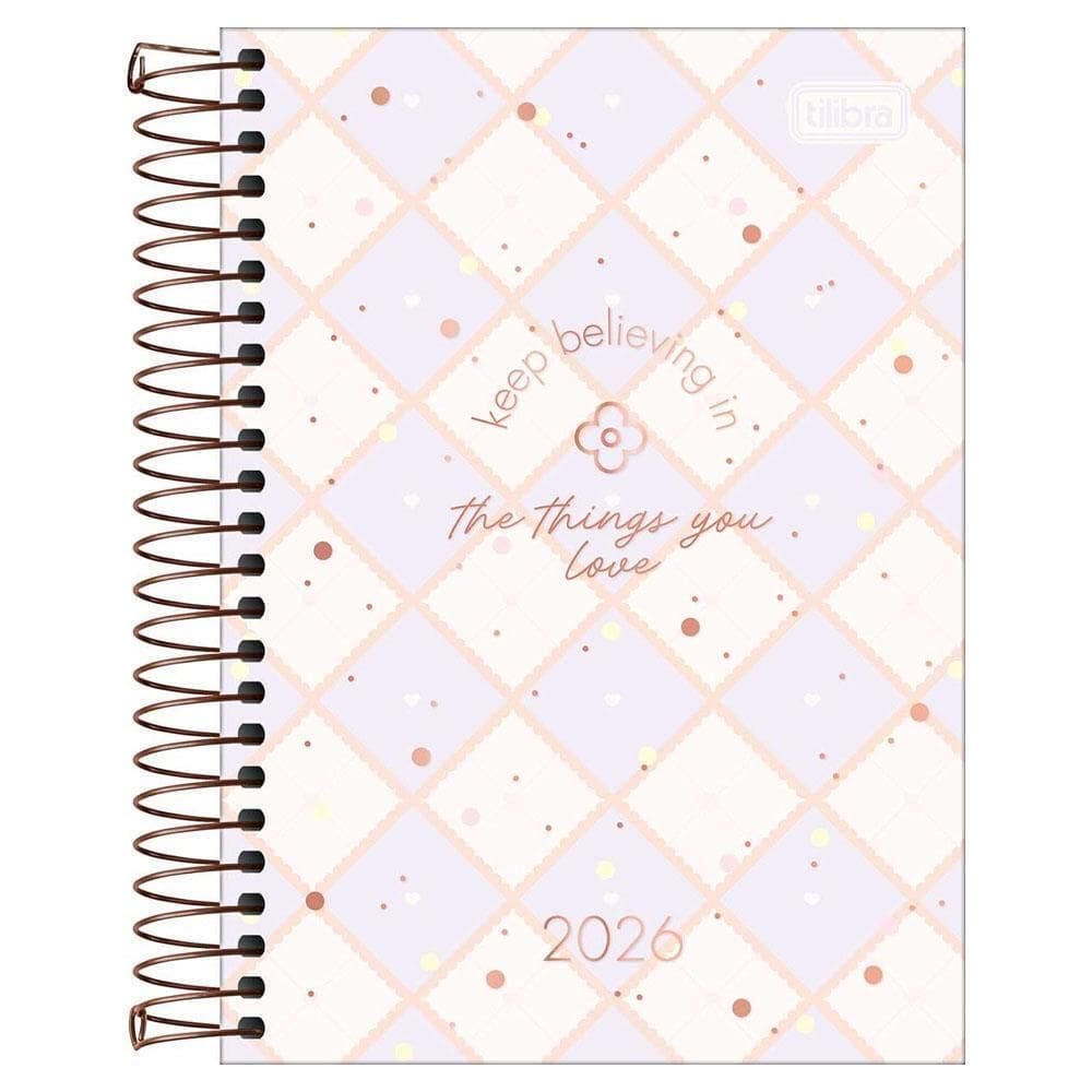 Agenda Diária 2026 Espiral M5 176Fls Soho Xadrez Tilibra