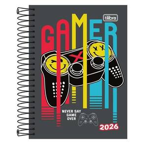 Agenda Diária 2026 Espiral M3 160Fls Spice Gamer Tilibra