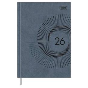 Agenda Diária 2026 Costurada M4 Prátika Master Cinza Tilibra