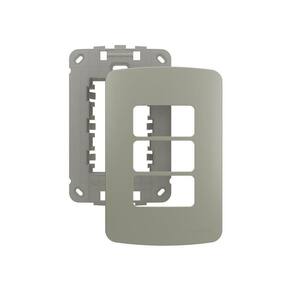 Placa Com Suporte Margirius B3 Colors 4X2 Para 3 Módulos