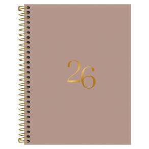 Agenda Diária 2026 Espiral M7 176Fls Vanilla Bege Tilibra