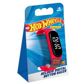 Relógio Digital Hot Wheels Botton Racer - Fun