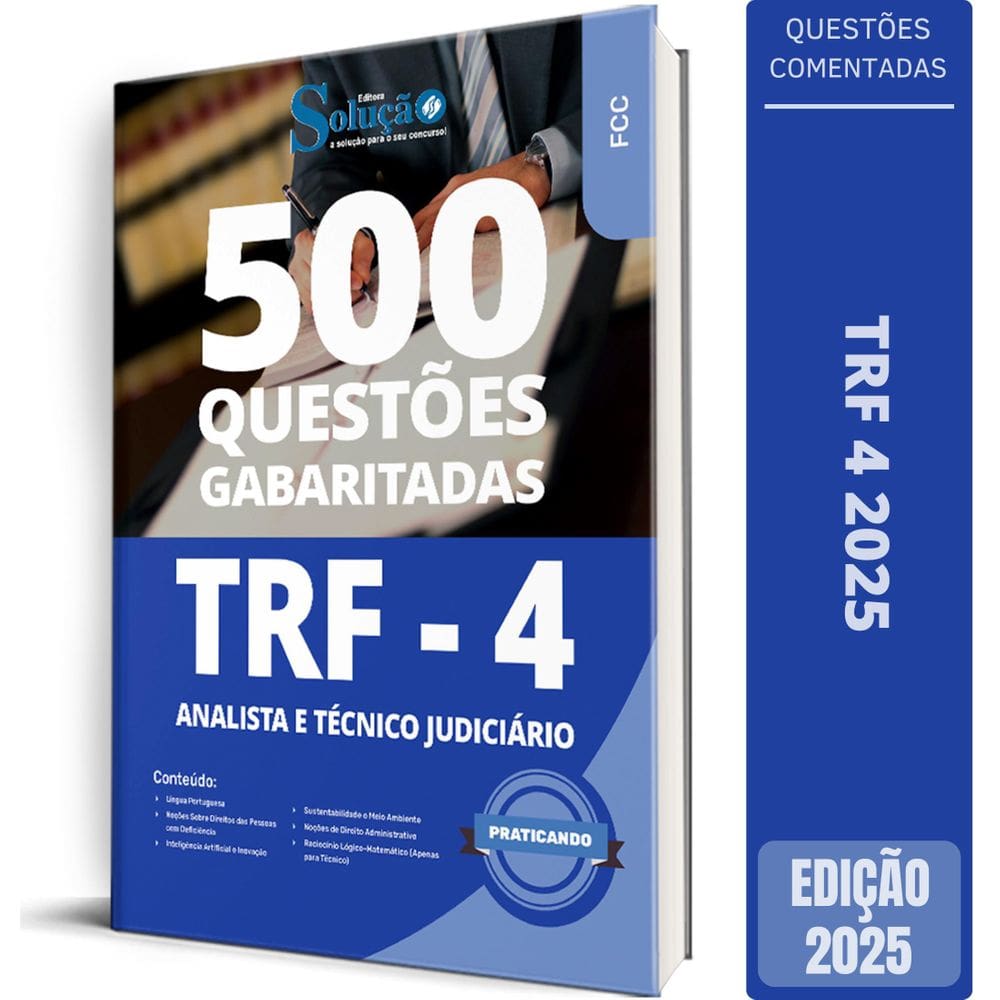Caderno Questões Trf 4 2025 Analista E Técnico Judiciário