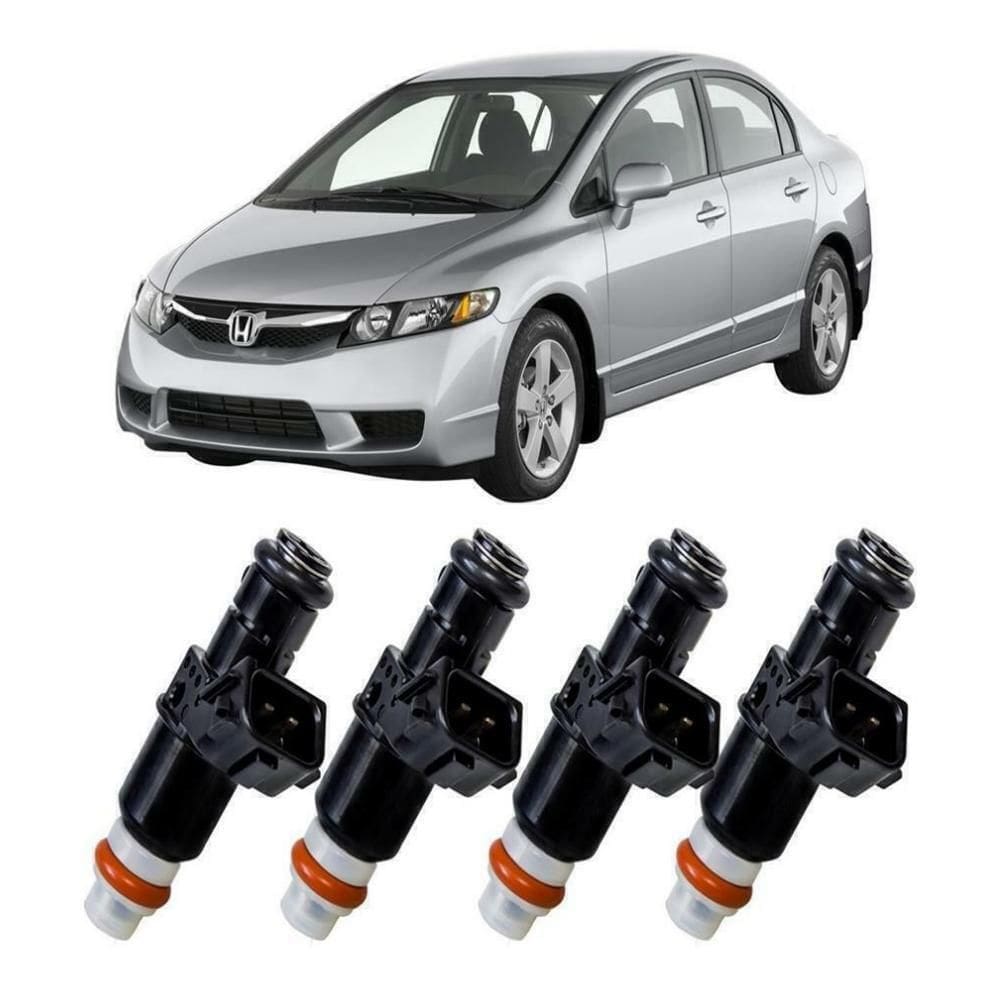 Jogo 4 Bicos Injetores Honda - 8 Furos 16450-Rna-A01