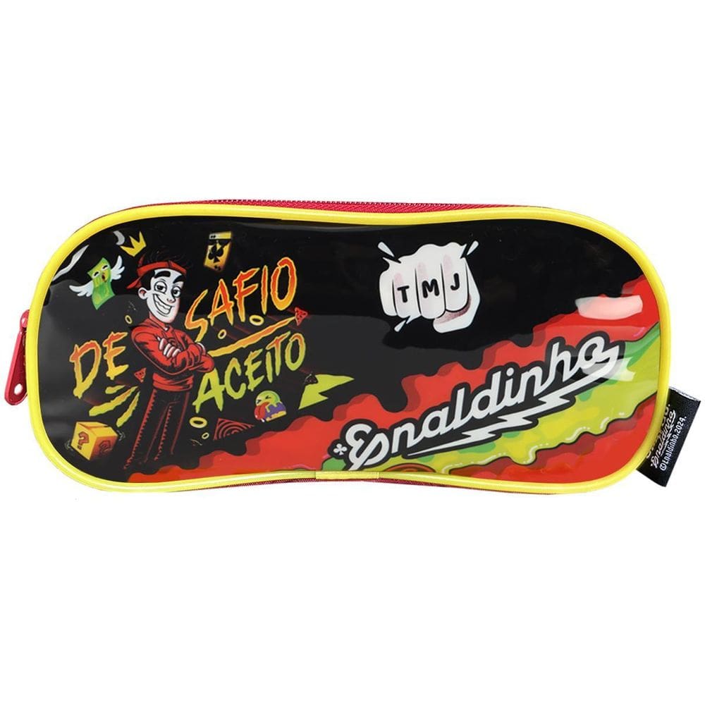 Estojo Escolar Duplo Youtuber Enaldinho Porta Lápis