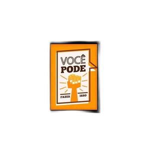 Quadro Você Pode Fazer Isso 33X24Cm - Vidro Moldura Preta