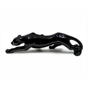 Escultura Pantera Negra Em Cerâmica Estatua Decorativa 61Cm