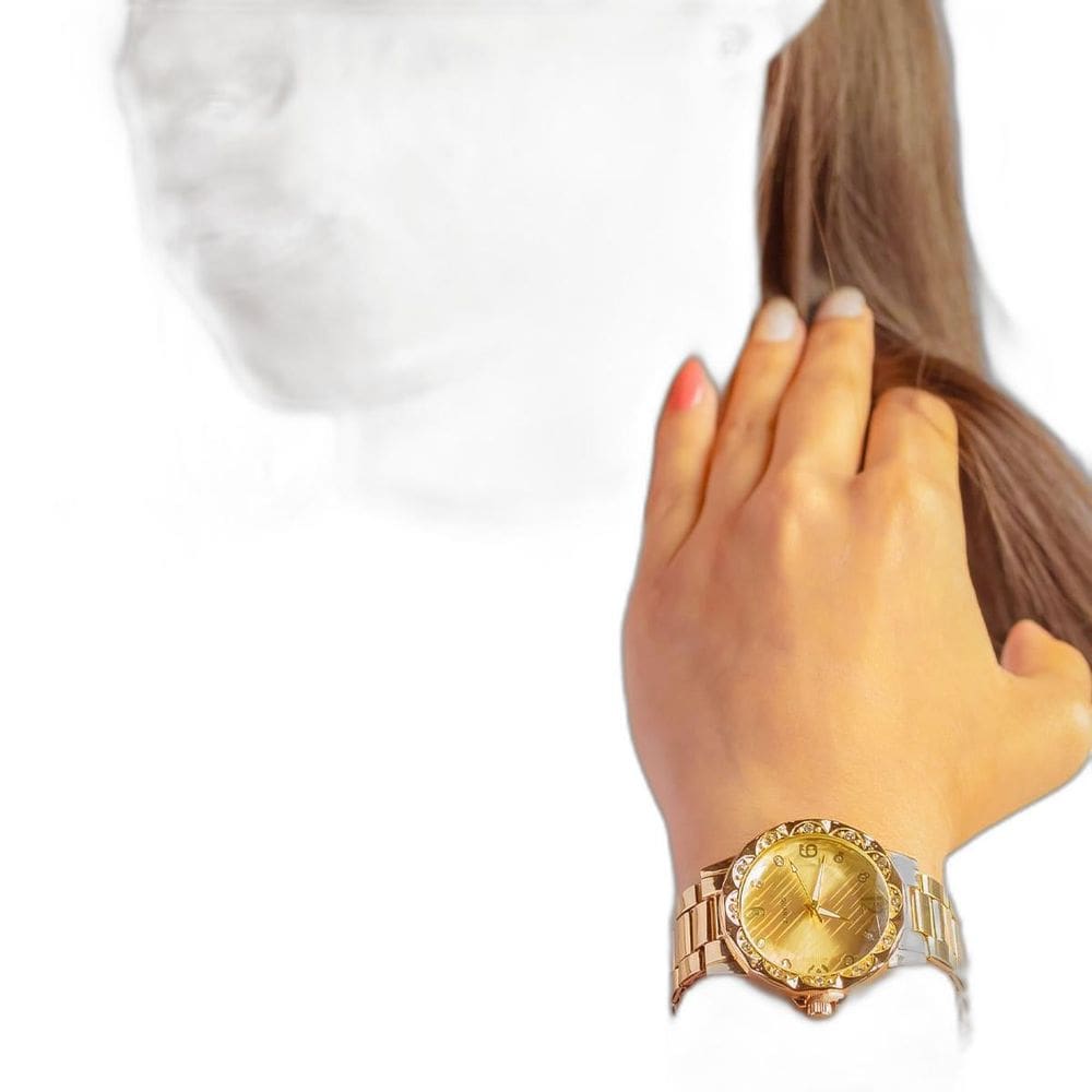 Relógio Feminino Dourado Quartz Entrega Rápida