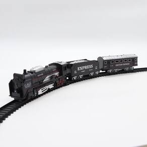 Brinquedo Trem Locomotiva Classica 19 Peças Trilhos e Vagões