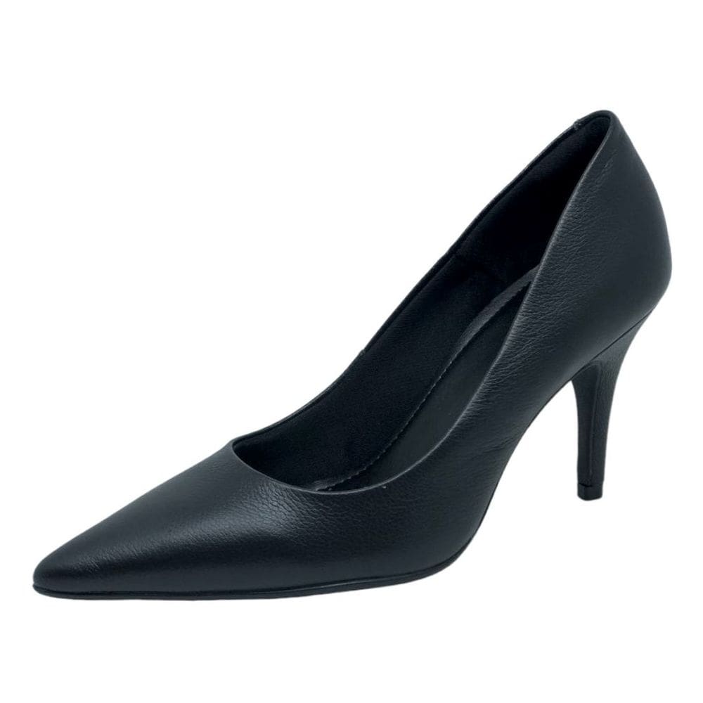 Scarpin Feminino Salto Fino Médio Couro Lia Line 2292.71567