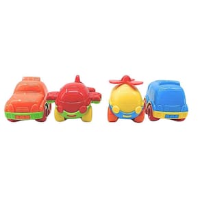 Super Frotinha Baby Kit 4 Carrinhos Coloridos Div Plast