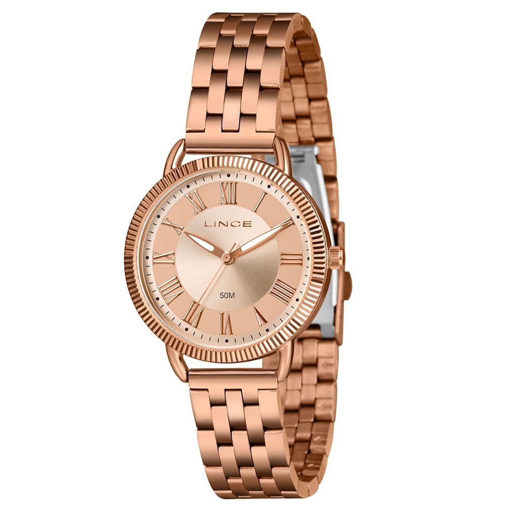 Relógio LINCE feminino analógico rosê LRR4811L36 R3RX