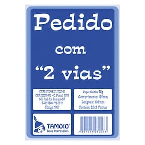 Bloco Pedido 1/36 Tamoio 2 Vias 25X2 Folhas 1007