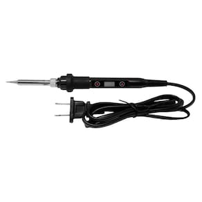 Ferro De Solda Elétrico Temperatura Ajustável Preto 80W 127V