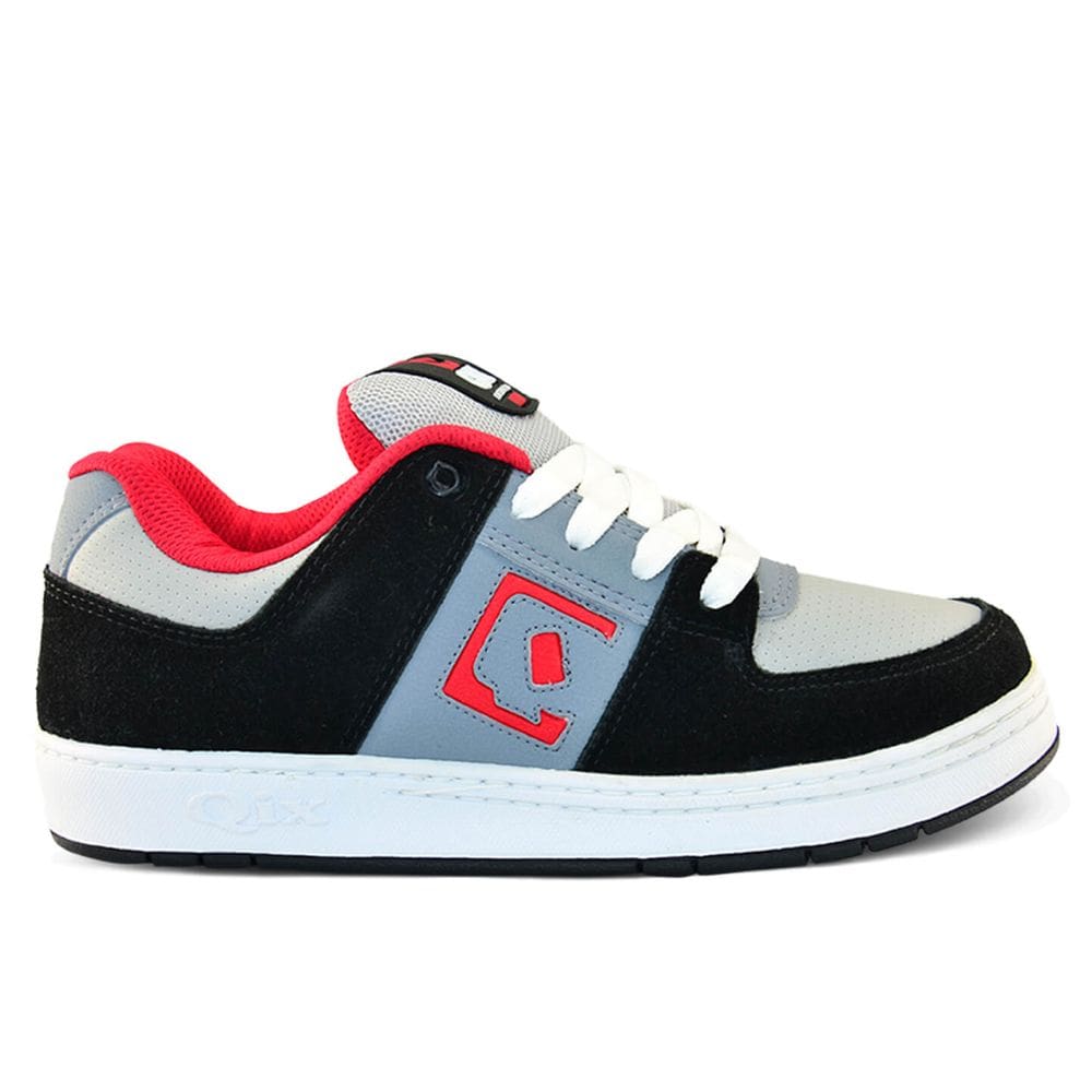 Tênis QIX Skate Retrô 90`S preto/vermelho/branco