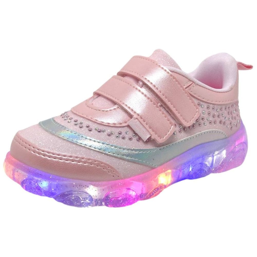 Tenis Infantil Menina Luz Led Conforto Liz Luz Pampili