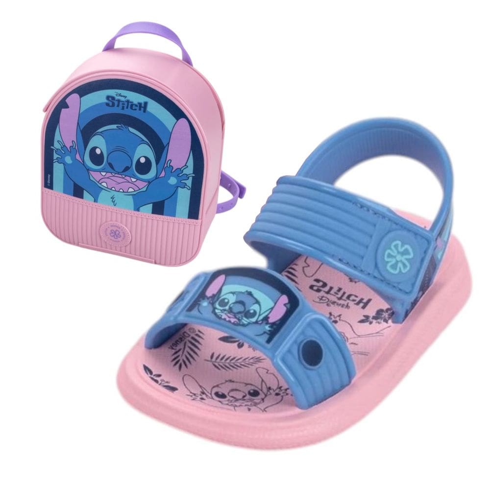 Sandalia Infantil Menino Conforto Disney Stitch