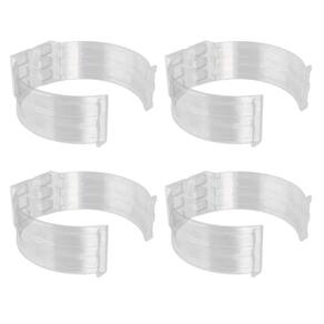 Kit 4 Abraçadeira Impacto Para Cano Tubo 100Mm 4`` Incolor