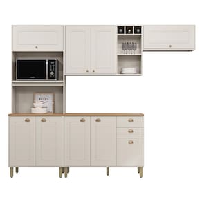 Cozinha Tunísia Completa 263cm com 9 Portas e 2 Gavetas