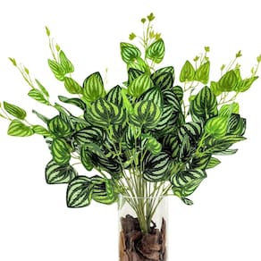Kit 3 Peperômia Melancia 48Cm Planta Artificial Permanente