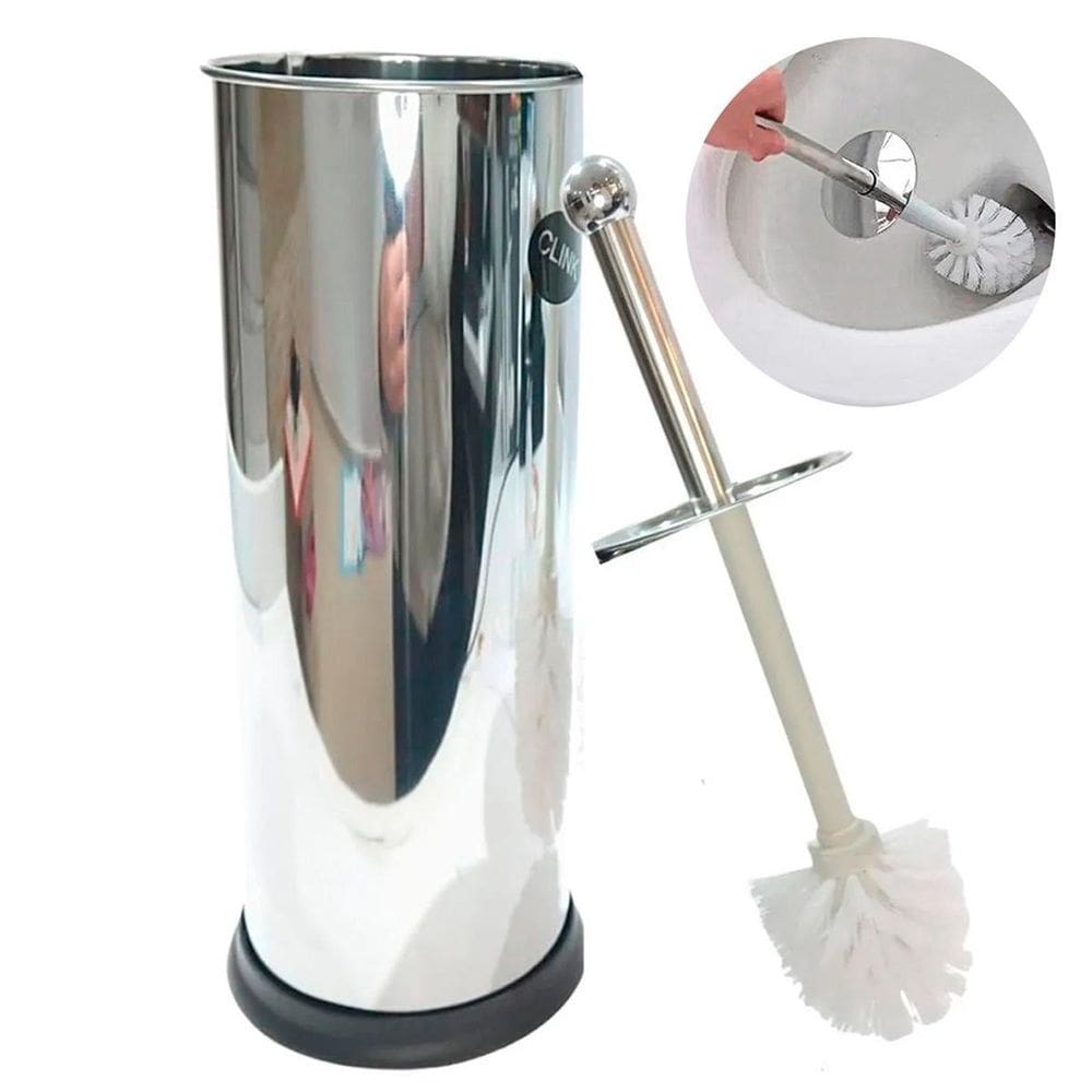 Banheiro Escova Inox Higiene Privada Antiderrapante