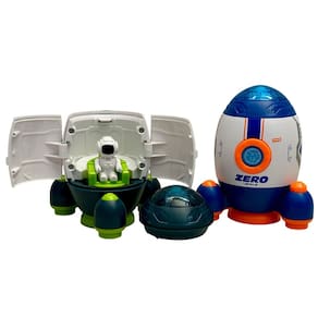 Brinquedo Foguete C/ Astronauta Espacial Cápsula Fricção