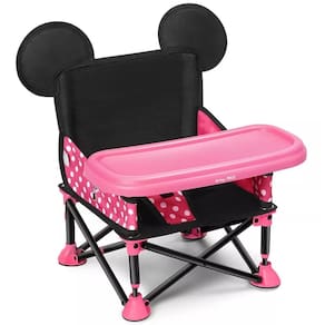 Cadeirinha De Alimentação Para Bebê Portátil Multikids Baby Popcorn Minnie Disney Rosa Cadeira Refeição Assento de Elevação Infantil 15kg BB657