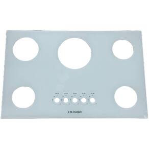 Vidro Fogão Cooktop Mueller 5 Bocas Tripla Chama Branco G5