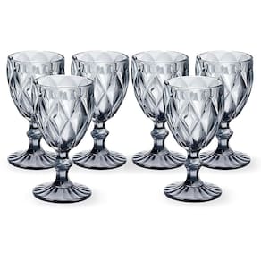Taça Vidro Diamante 340Ml Copo Água Suco Quality Home