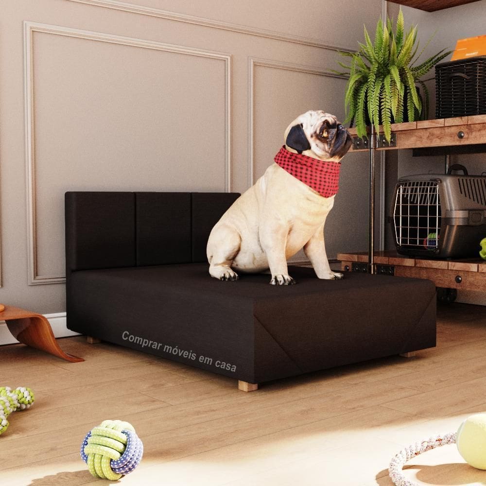 Cama Box Pet Porte Maior 80 Cor Marrom Comprar Moveis Sua