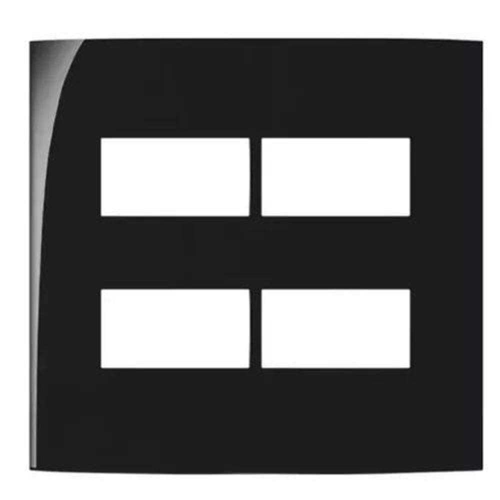 Placa Margirius 4X4 4 Postos Sleek Ebony