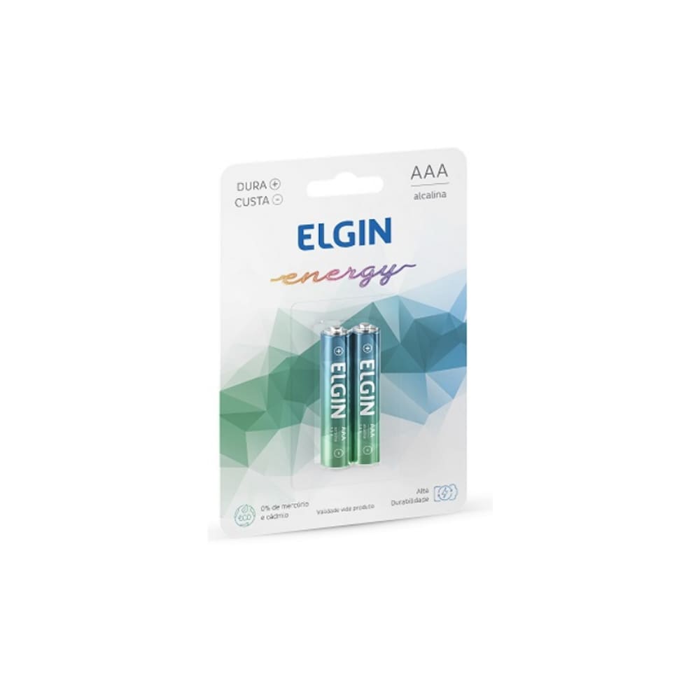 Pilha Alcalina c/ 2 unidades "AAA" Elgin