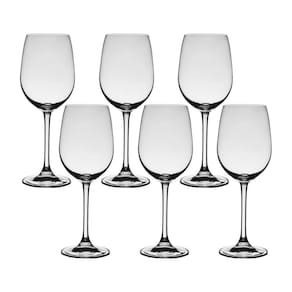 Jogo 6 Taças De Cristal Água/Vinho 550 Ml Flamenco Bohemia