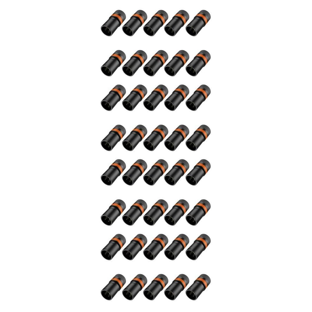 Kit 40 Plug Xlr Macho Roxtone Rotativo Low Profile Rack Lx3M