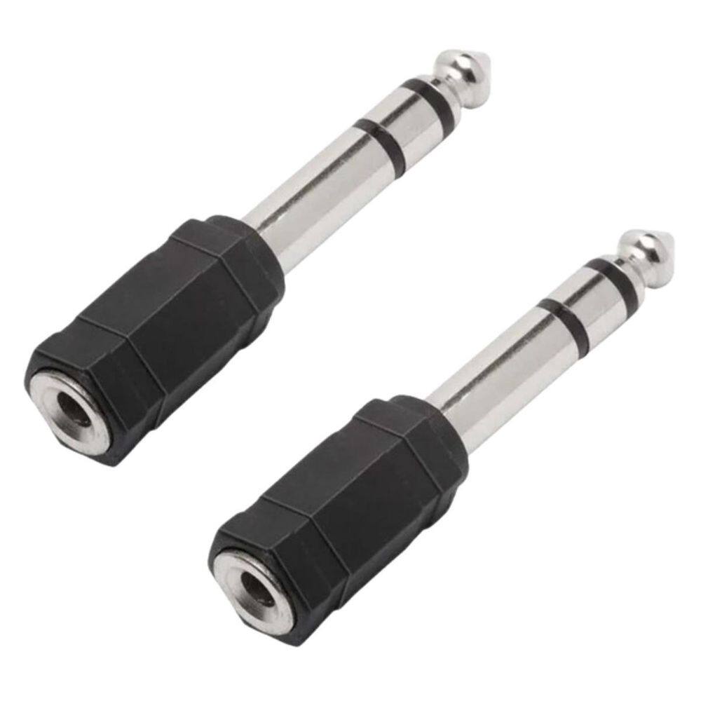 Kit 2 Plug Adaptador P2 Fêmea Stereo Para P10 Macho Stereo