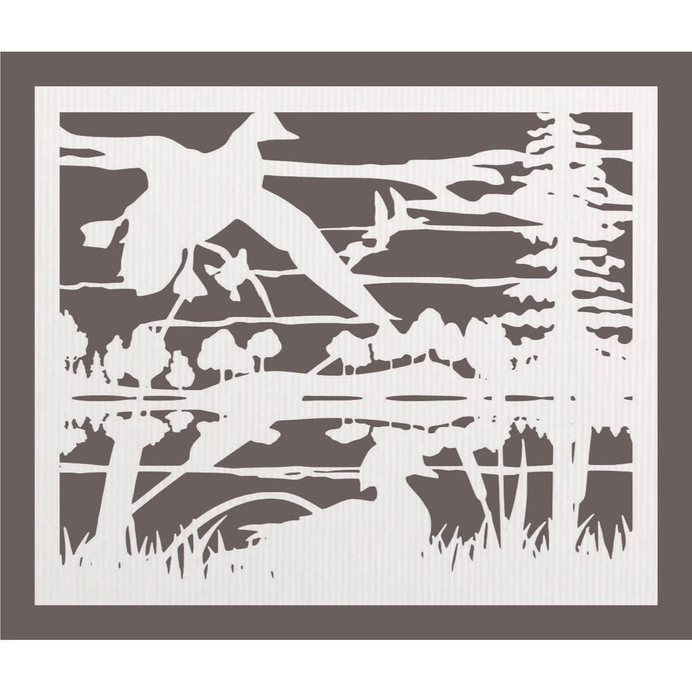 Quadro Decorativo Branco Mdf Patos Selvagens 40X20Cm