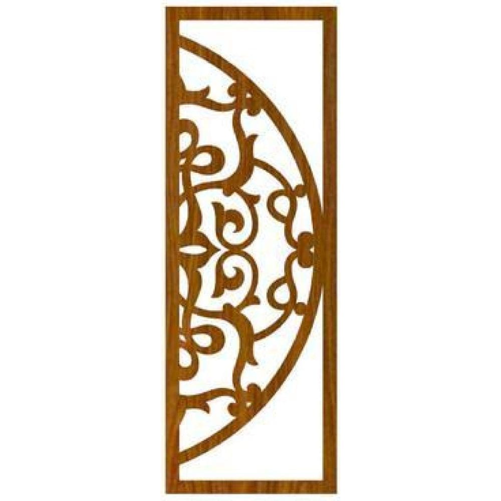 Quadro Decorativo Carvalho Mdf Globo Arabesco 40X20Cm