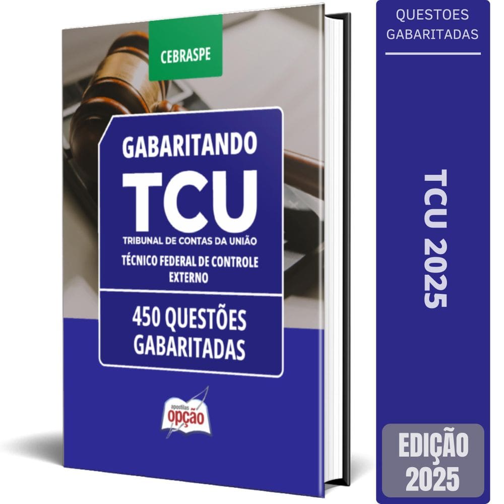 Caderno Tcu 2025 Técnico Federal Controle Externo Questões