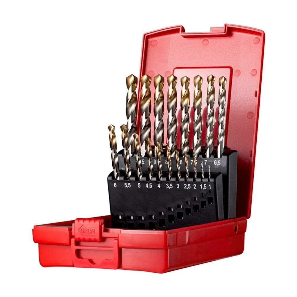 Jogo De Brocas Aço Rápido 1 A 10Mm 19Pçs A095201 - Dormer