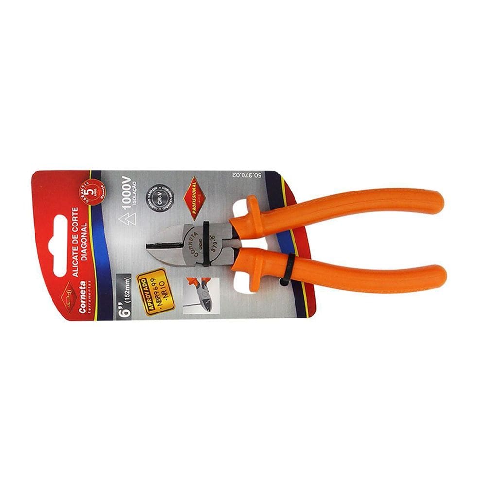 Alicate Corte Diag Corneta 6 Blister