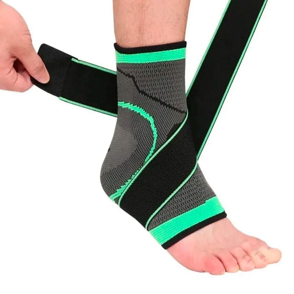 Tornozeleira Compressão Ajustável Para Musculação E Treino