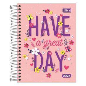 Agenda Diária 2026 Espiral M4 160Fls Pepper Have Day Tilibra