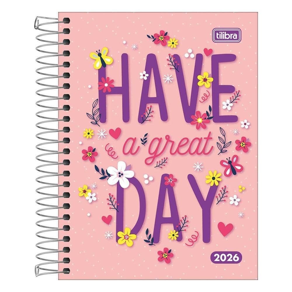 Agenda Diária 2026 Espiral M4 160Fls Pepper Have Day Tilibra