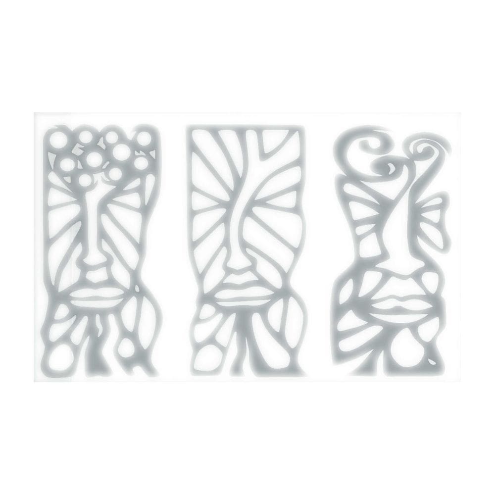 Quadro Decorativo Cinza Mdf Trio Essência Expressão 40X20Cm