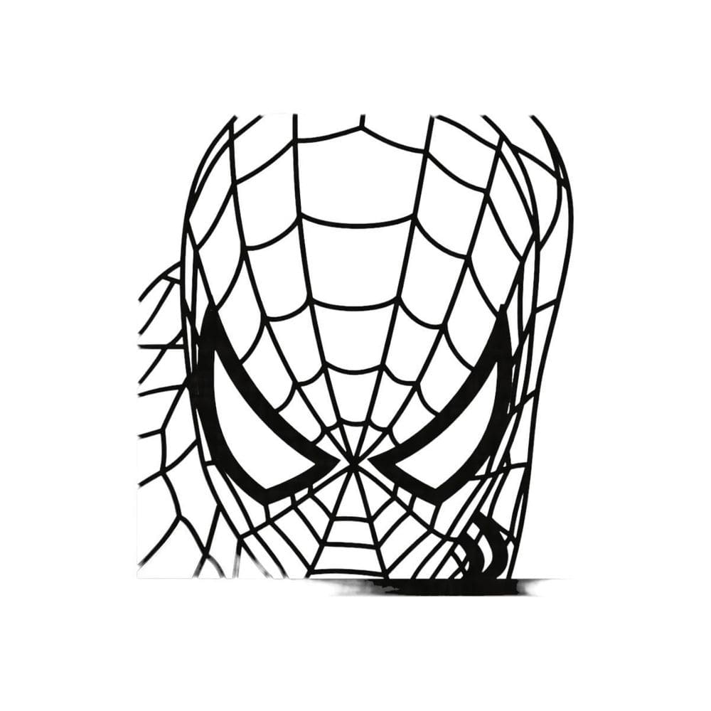 Quadro Decorativo Preto Mdf Homem Aranha 40X20Cm