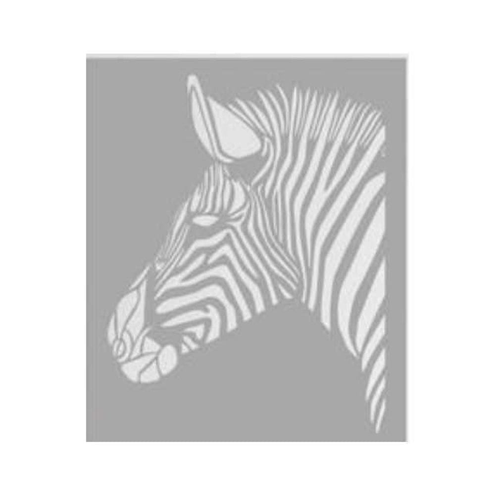 Quadro Decorativo Cinza Mdf Zebra Selvagem 40X20Cm