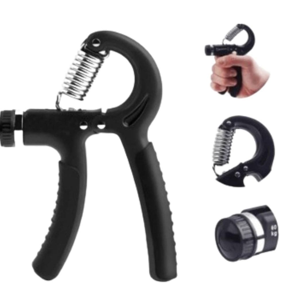 Hand Grip Ajustável Para Treino De Força Cor Preta